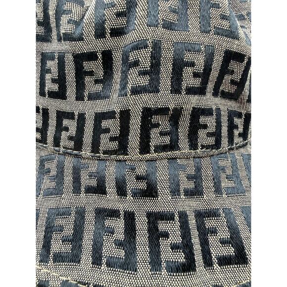 Fendi FF Dark Blue Jacquard Bucket Hat No Size Tag main image 4